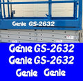 4pcs Decal Kit for Genie GS-2632 Decal Kit Scissor Lift Stickers USA Made GS2632